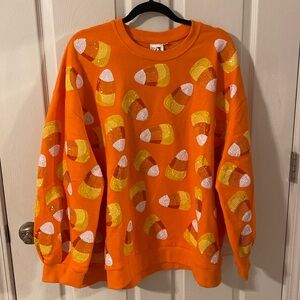 Queen of Sparkles Candy Corn Sweatshirt